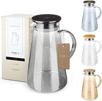 2L glass carafe - black
