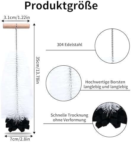 Szczotka do butelek 35 cm