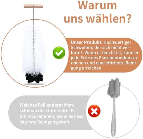 Szczotka do butelek 35 cm